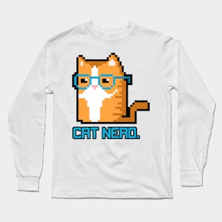 Purrfect Cat Nerd Long Sleeve T-Shirt